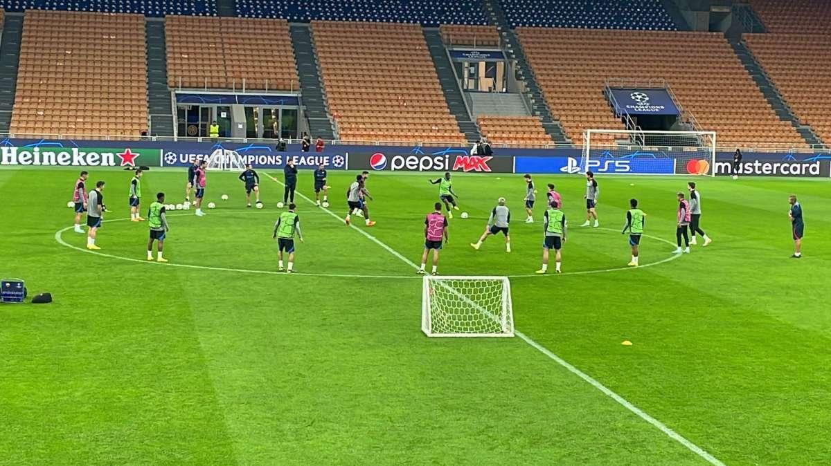 El Barcelona ultima los remates en San Siro - VIDEO 