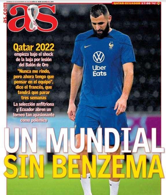 As: "Un Mundial sin Benzema"