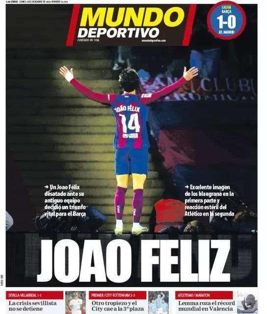 Mundo Deportivo: "Joao Feliz"
