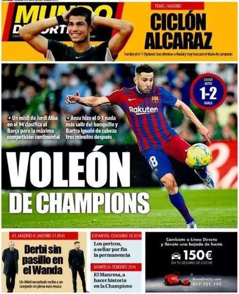 Mundo Deportivo: "Voleón de Champions"