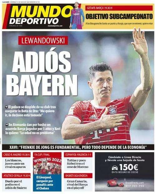 Mundo Deportivo: "Lewandowski, adiós Bayern"
