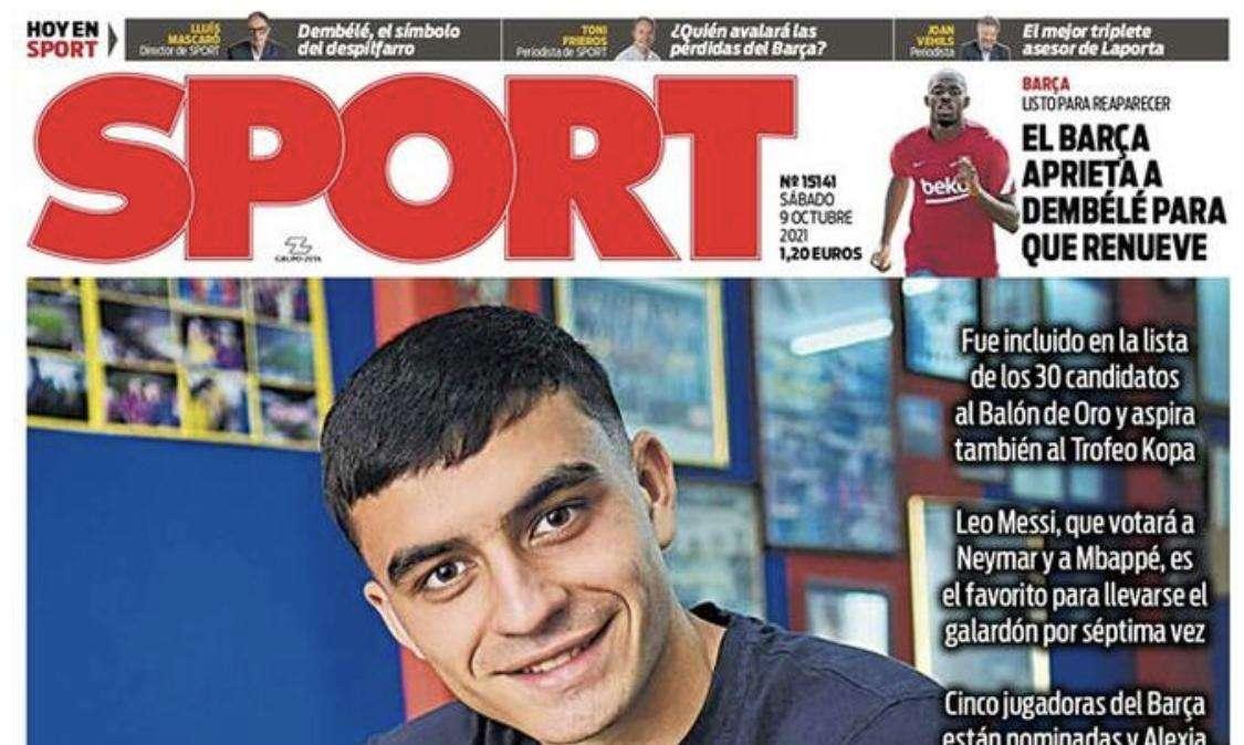 Sport: "Pedri de Oro"