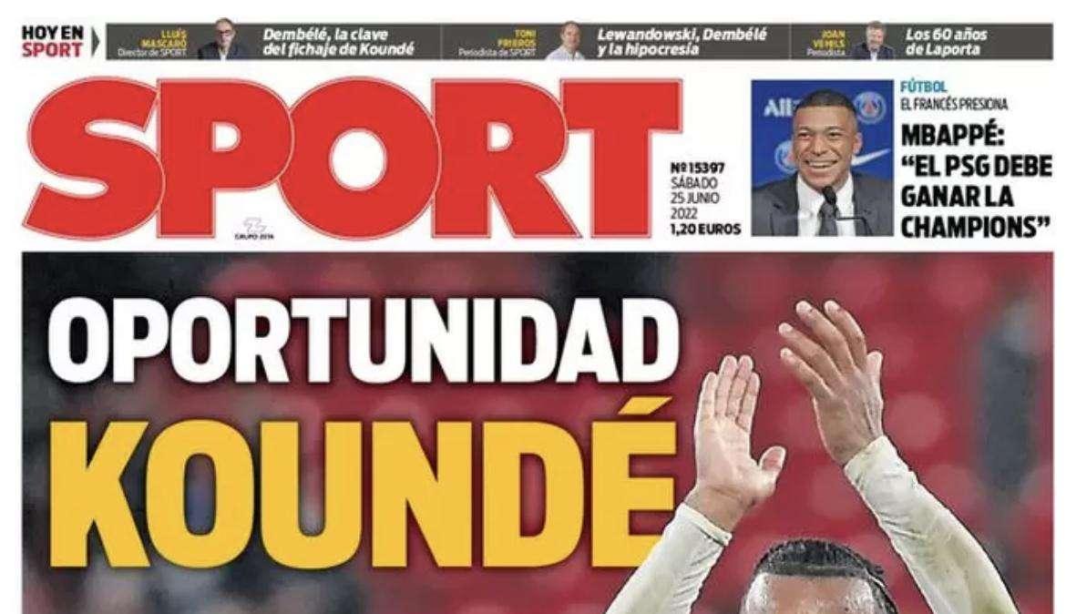 Sport: "Oportunidad Koundé"