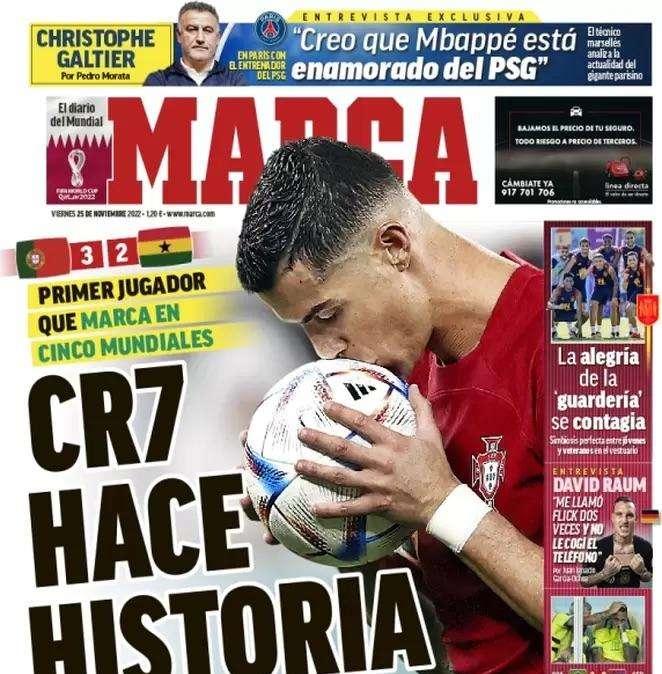 Marca: "CR7 hace historia"
