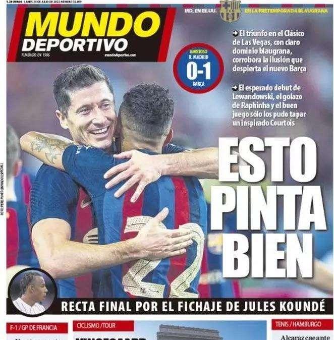 Mundo Deportivo: "Esto pinta bien"