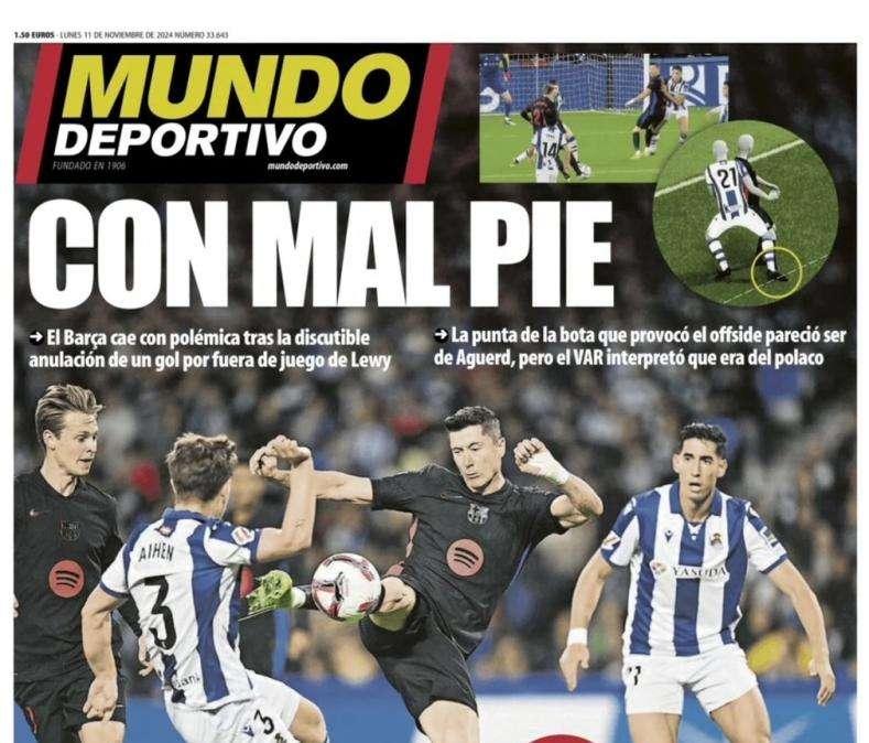 Mundo Deportivo: "Con mal pie"