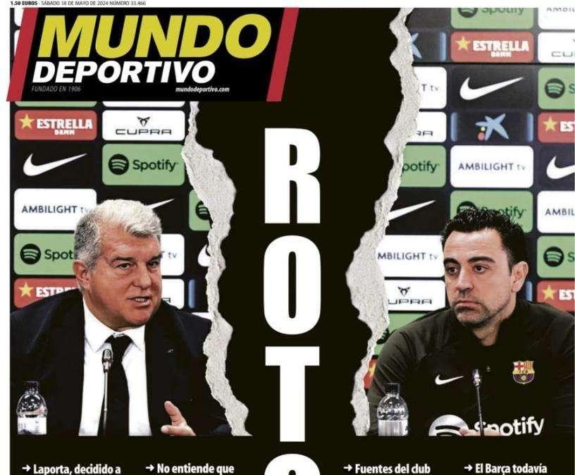Mundo Deportivo: "Roto"