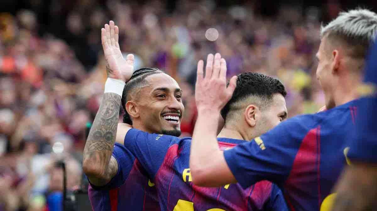 Raphinha líder total: el capitán del Barça brilla con un hat-trick y una actuación ejemplar