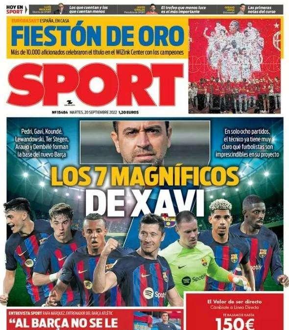 Sport: "Los 7 magníficos de Xavi"