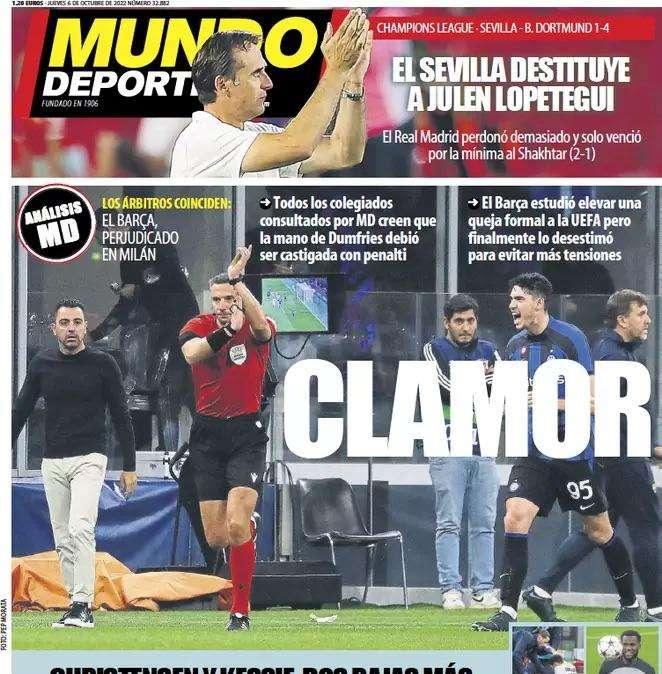 Mundo Deportivo: "Clamor"