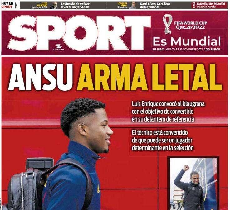 Sport: "Ansu, arma letal"