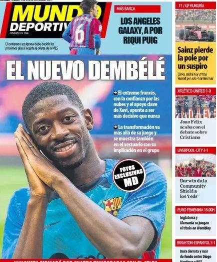 Mundo Deportivo: "'Pichichi' Dembélé"