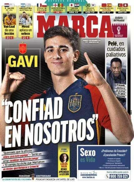 Gavi en Marca: "Confiad en nosotros"