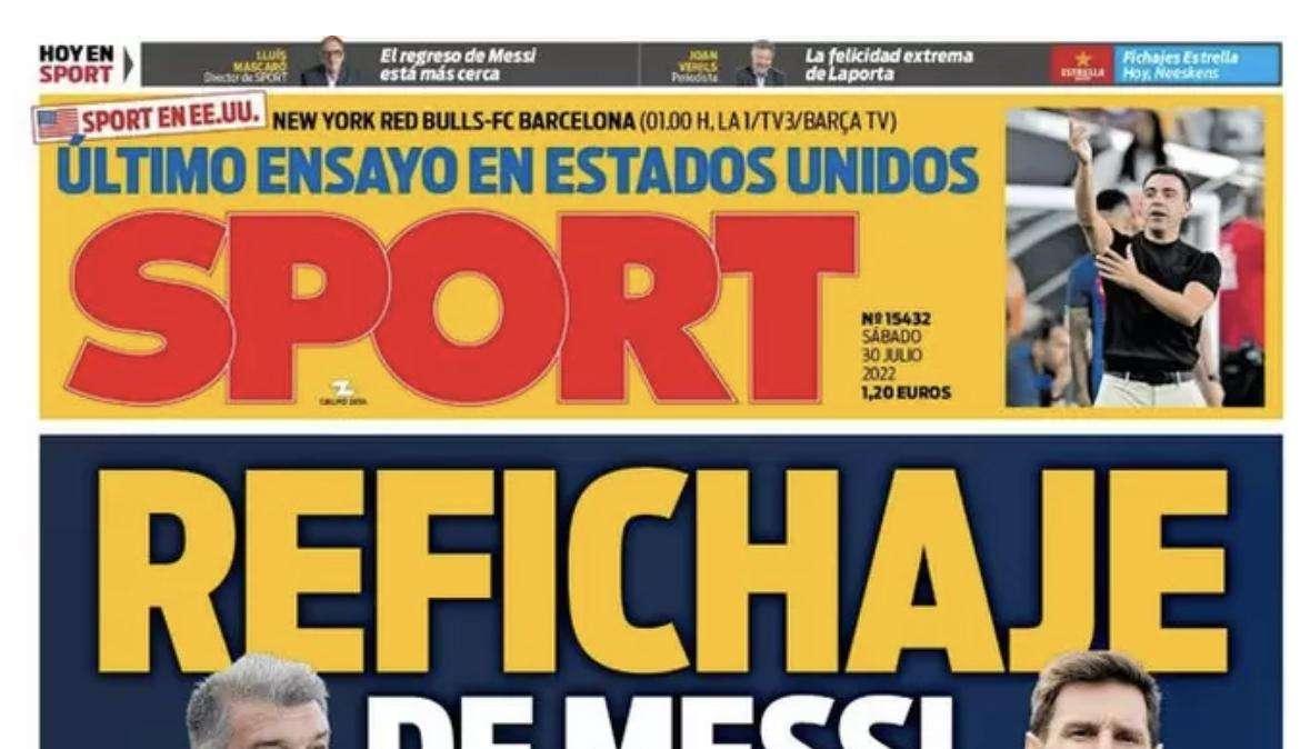 Sport: "Refichaje de Messi"