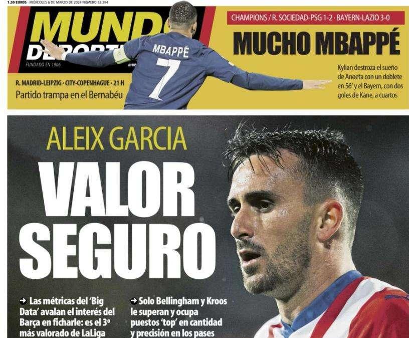 Mundo Deportivo: "Aleix García, valor seguro"
