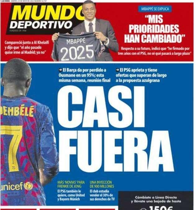 Mundo Deportivo: "Casi fuera"