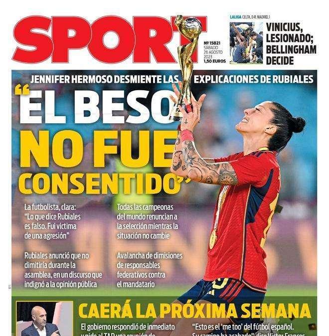 Sport: "El beso no fue consentido"