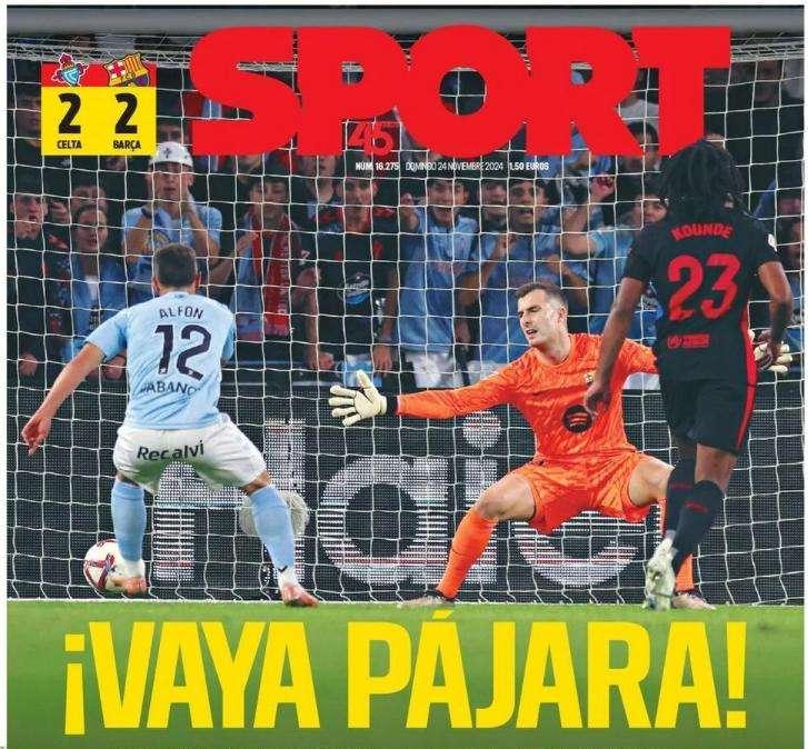 Sport: "Vaya pájara"