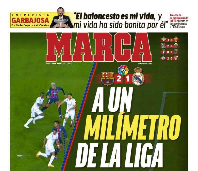Marca: "A un milímetro de la Liga"