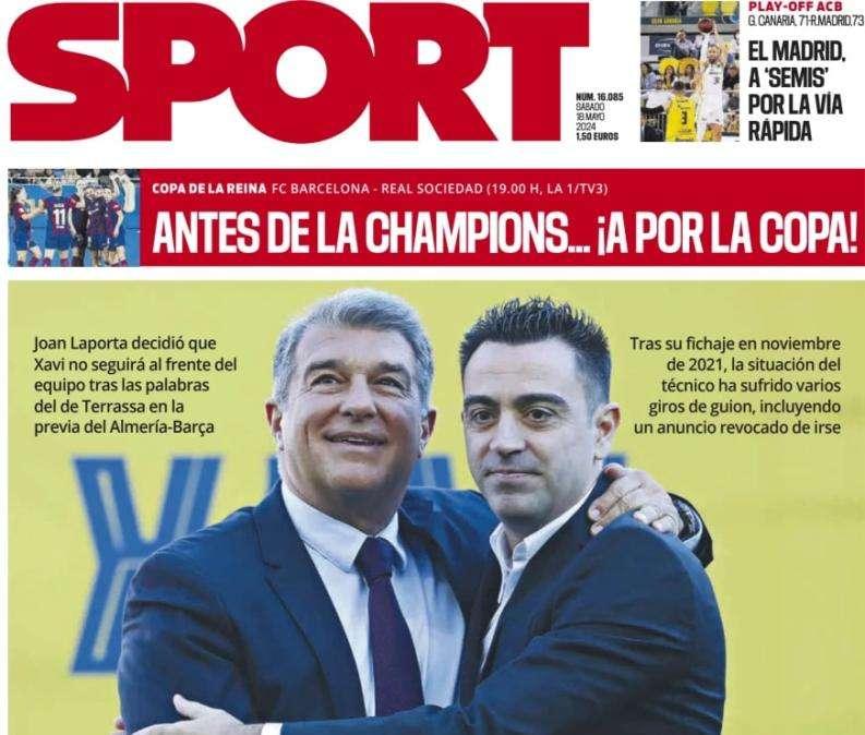Sport: "Se acabó"