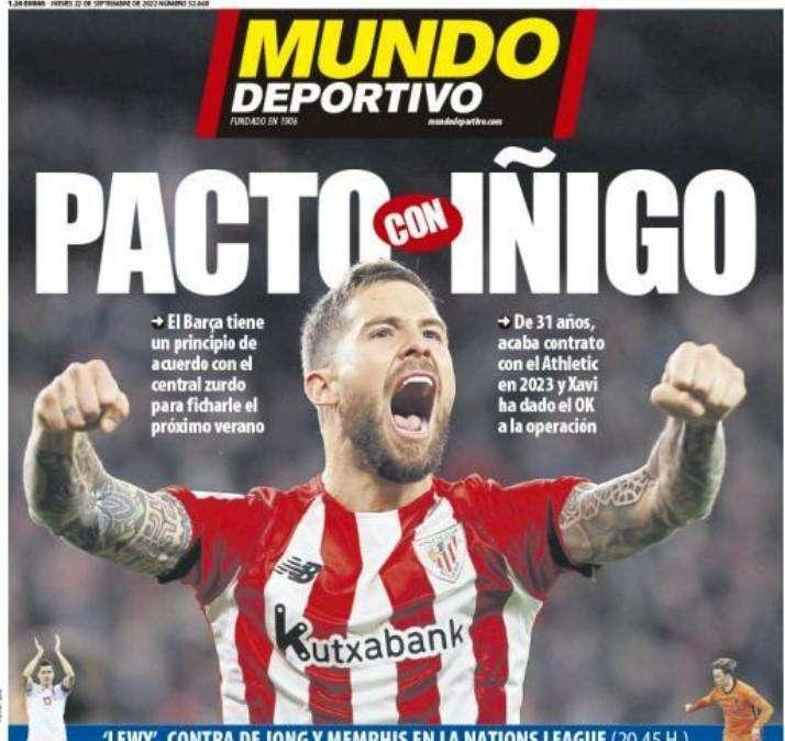Mundo Deportivo: "Pacto con Íñigo"