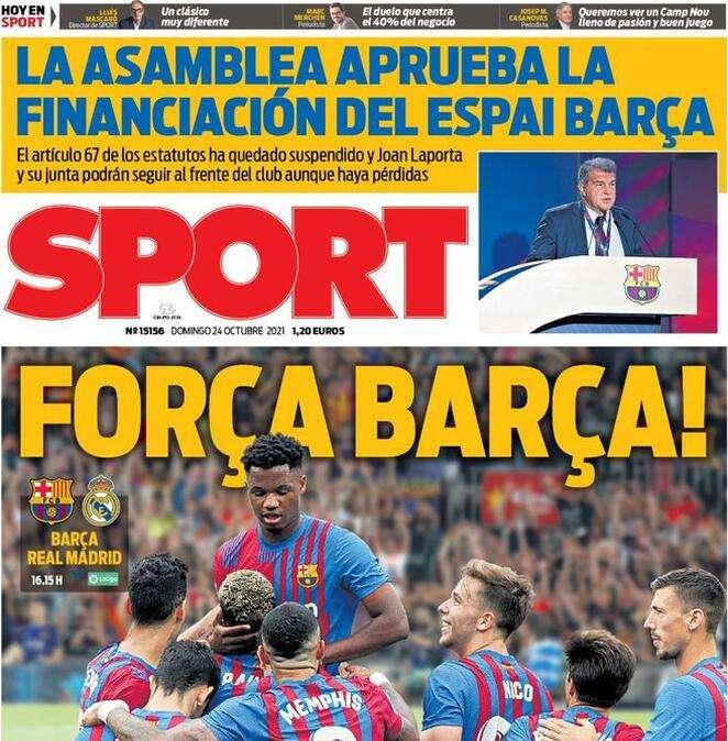 Sport: "Força Barça"