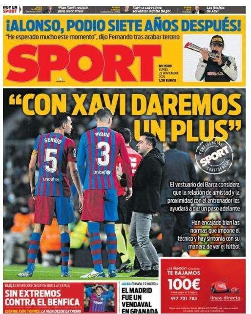 Sport: "Con Xavi daremos un plus"