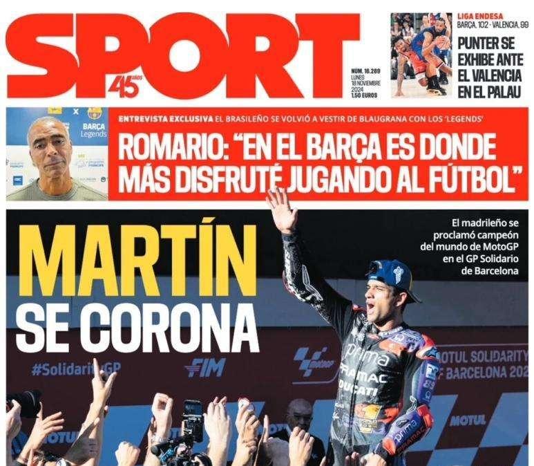 Romário en Sport: "En el Barça es donde más disfruté jugando al fútbol"