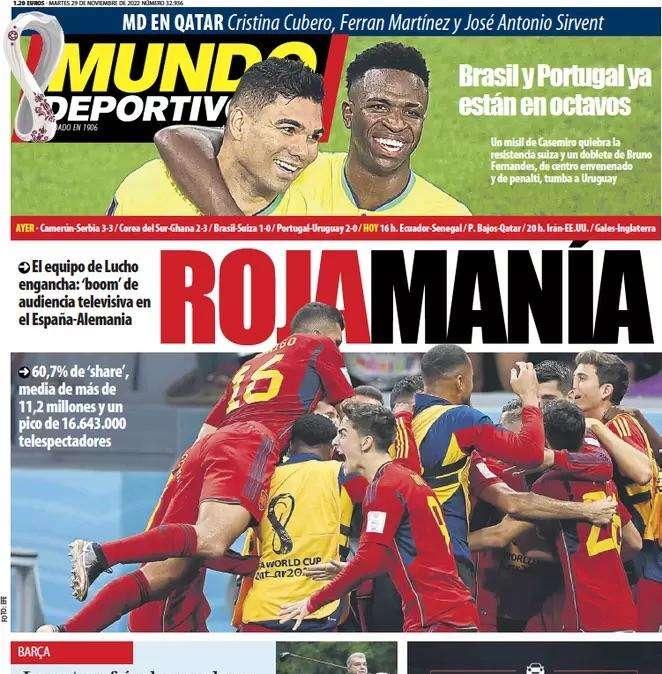 Mundo Deportivo: "Rojamanía"