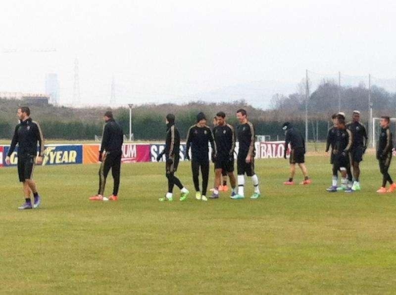 Juventus, seduta mattutina a Vinovo