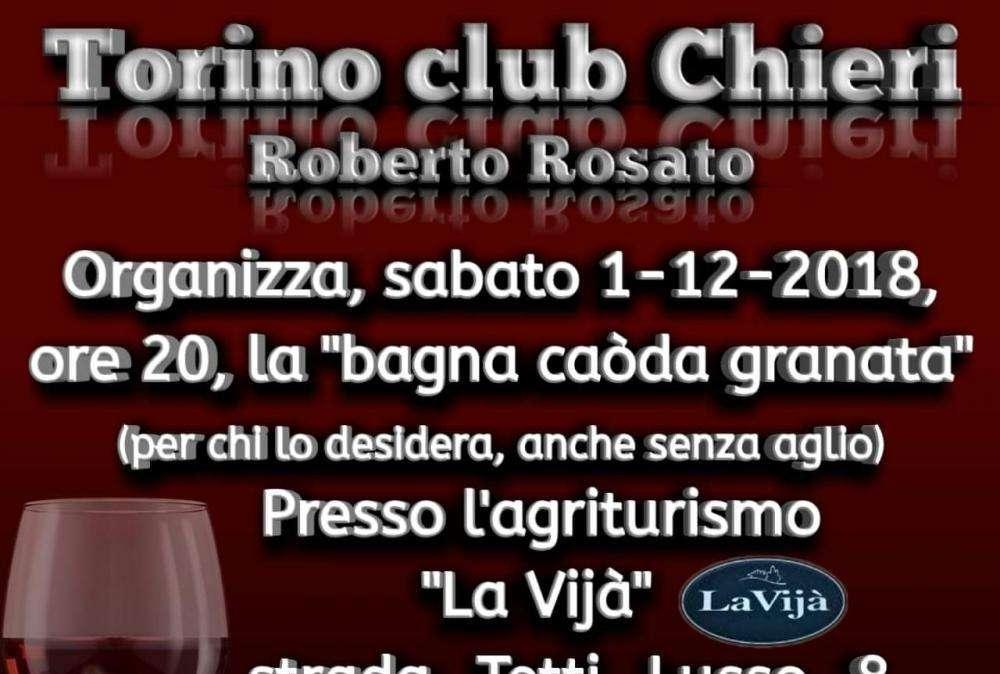 Grande festa al TC Chieri Roberto Rosato il prossimo primo dicembre 