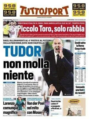 Tuttosport: “Piccolo Toro, solo rabbia”