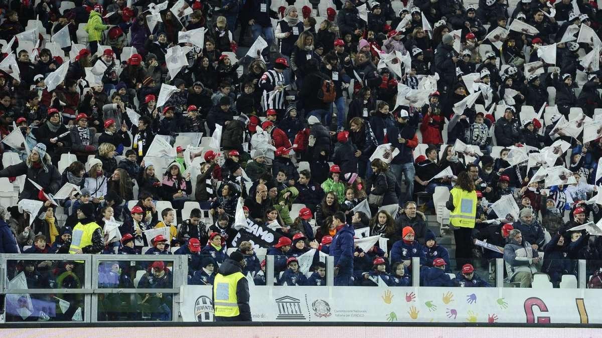 Un po' di Toro nello Juventus Stadium dei bimbi