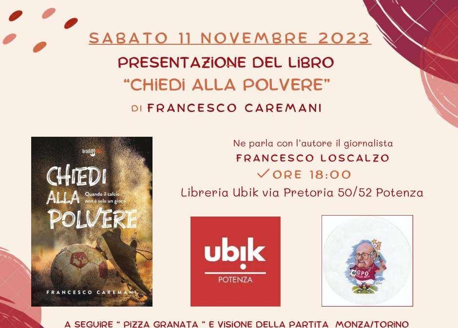 TC Melfi, presentazione libro: "Chiedi alla polvere" di Francesco Caremani. Presente Lerda