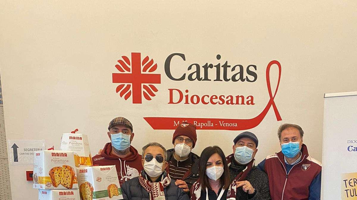 TC Melfi, donati panettoni e pandori alla Caritas diocesana 