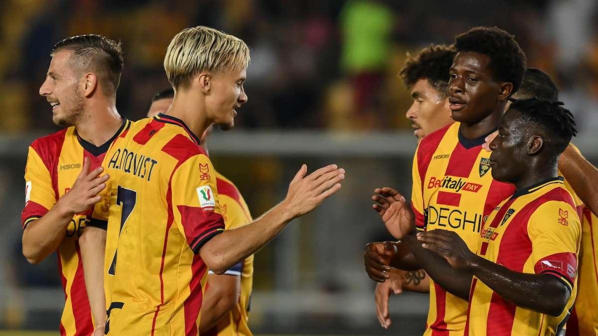 Serie A: Lecce avanti sulla Salernitana all'intervallo 