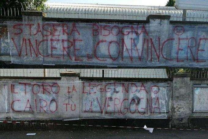Striscioni al Filadelfia, nel mirino non solo Cairo 