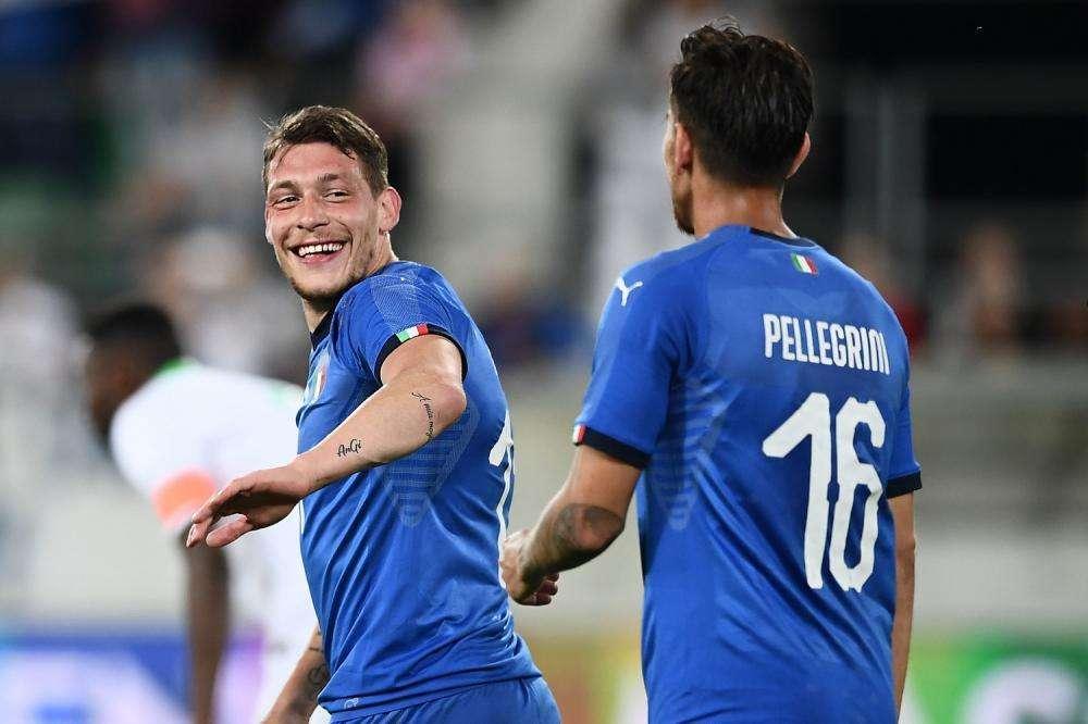 Belotti in gol con l'Italia, suo il 3-0 parziale nella ripresa