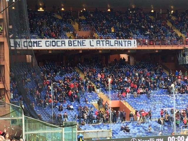 I genoani elogiano l'Atalanta in modo... goliardico 