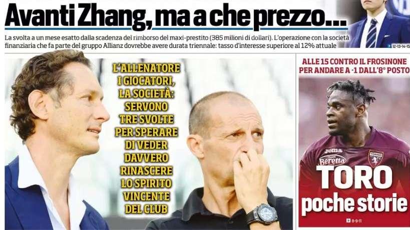 Tuttosport: “Toro  poche storie”