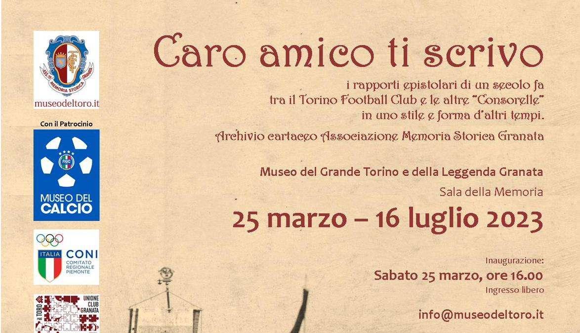 Museo del Toro, inaugurazione mostra “Caro amico ti scrivo”