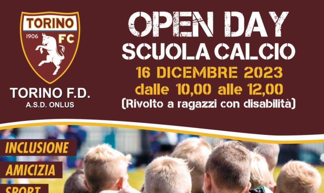 Open day il 16 dicembre alla scuola calcio Torino For Disabled Onlus