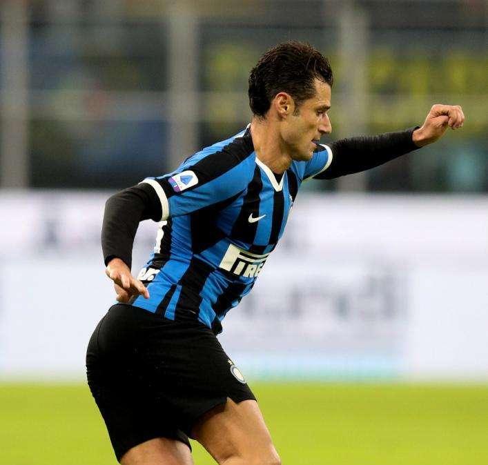 Inter avanti all'intervallo sulla Fiorentina, decide Candreva