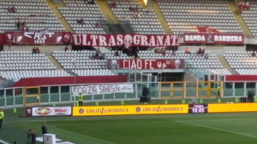 Nuovo striscione per Mihajlovic, questa volta all'Olimpico Grande Torino