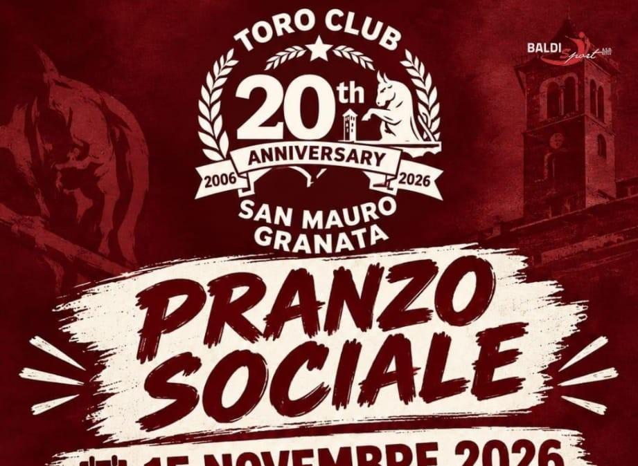 Il pranzo sociale del Toro Club San Mauro Granata con Pulici, Bruno e l’avvocato Marengo