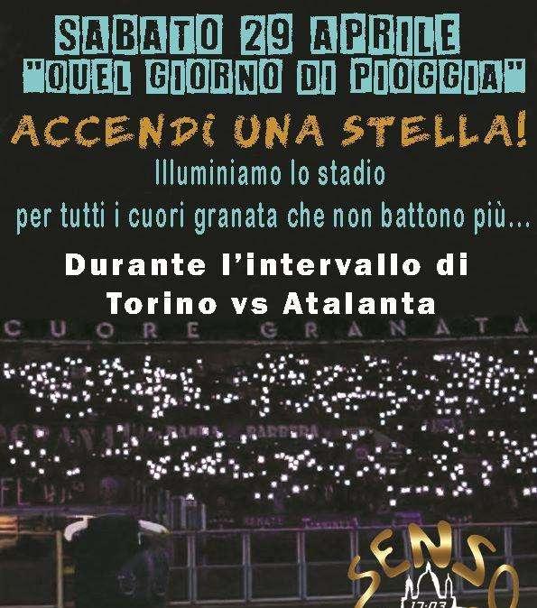 Flash mob nell’intervallo di Torino-Atalanta con la band Sensounico per ricordare il Grande Torino 