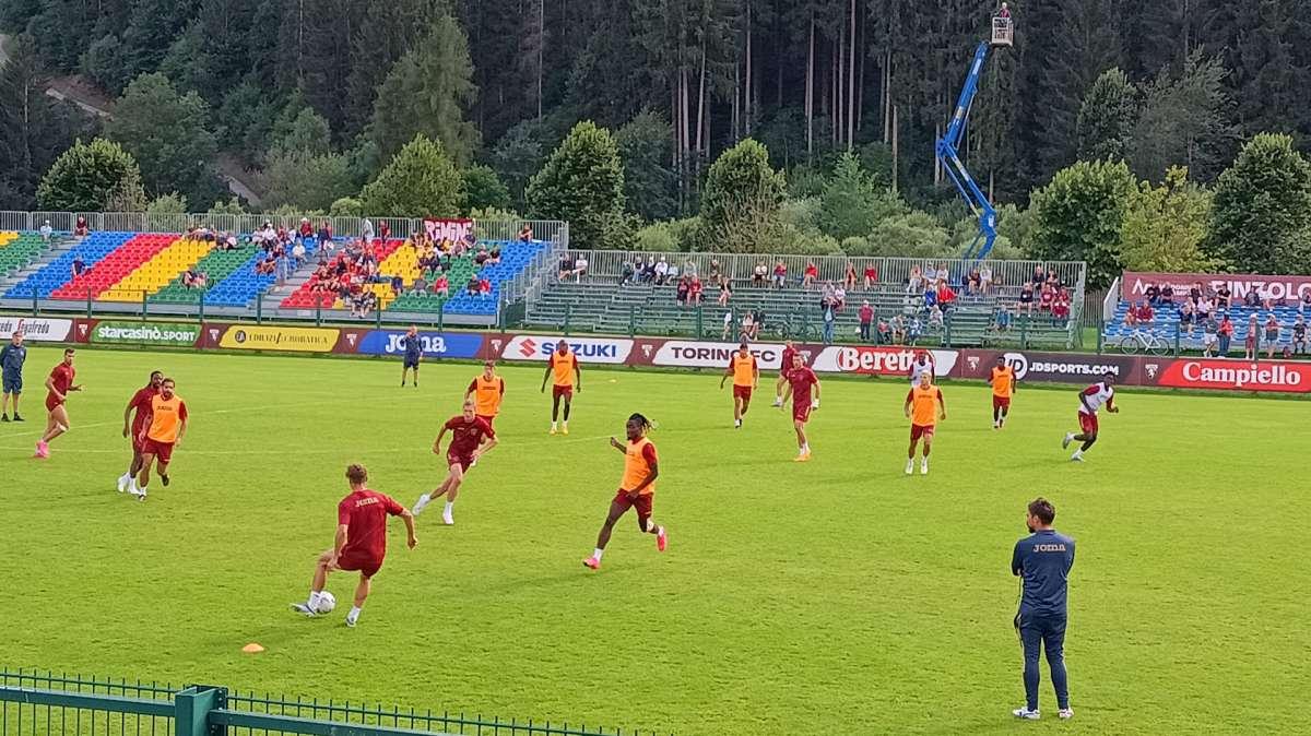 LIVE – Si lavora sodo a Pinzolo in vista dell’amichevole di domani con il Modena. Pellegri botta al perone