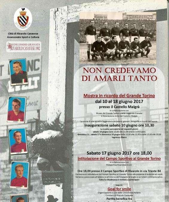 Mostra sul Grande Torino a Rivarolo Canavese 