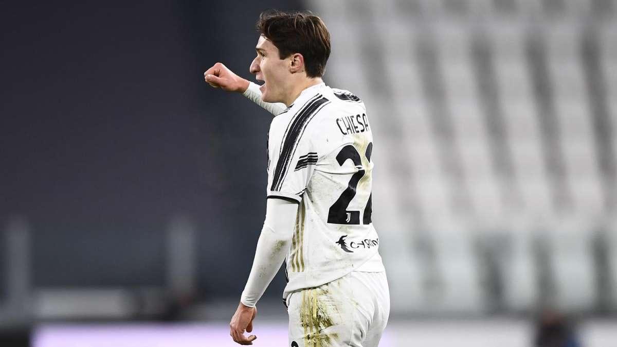 Chiesa tiene avanti la Juventus all'intervallo sulla Sampdoria