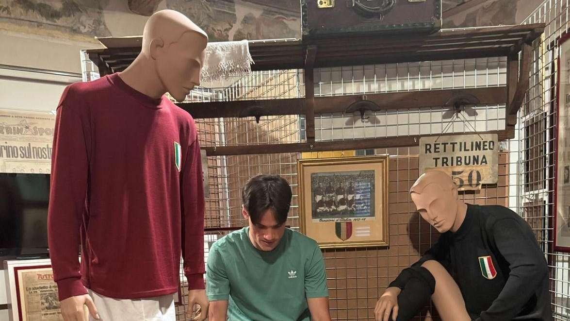 Samuele Ricci in visita personale al Museo del Toro